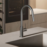 Mecca Pull Out Sink Mixer With Vegie Spray Function Gun Metal