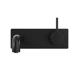 MECCA WALL BASIN/BATH MIXER HANDLE UP 185MM MATTE BLACK