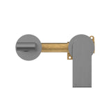 Bianca Wall Basin/Bath Mixer Separate Back Plate 187mm Gun Metal