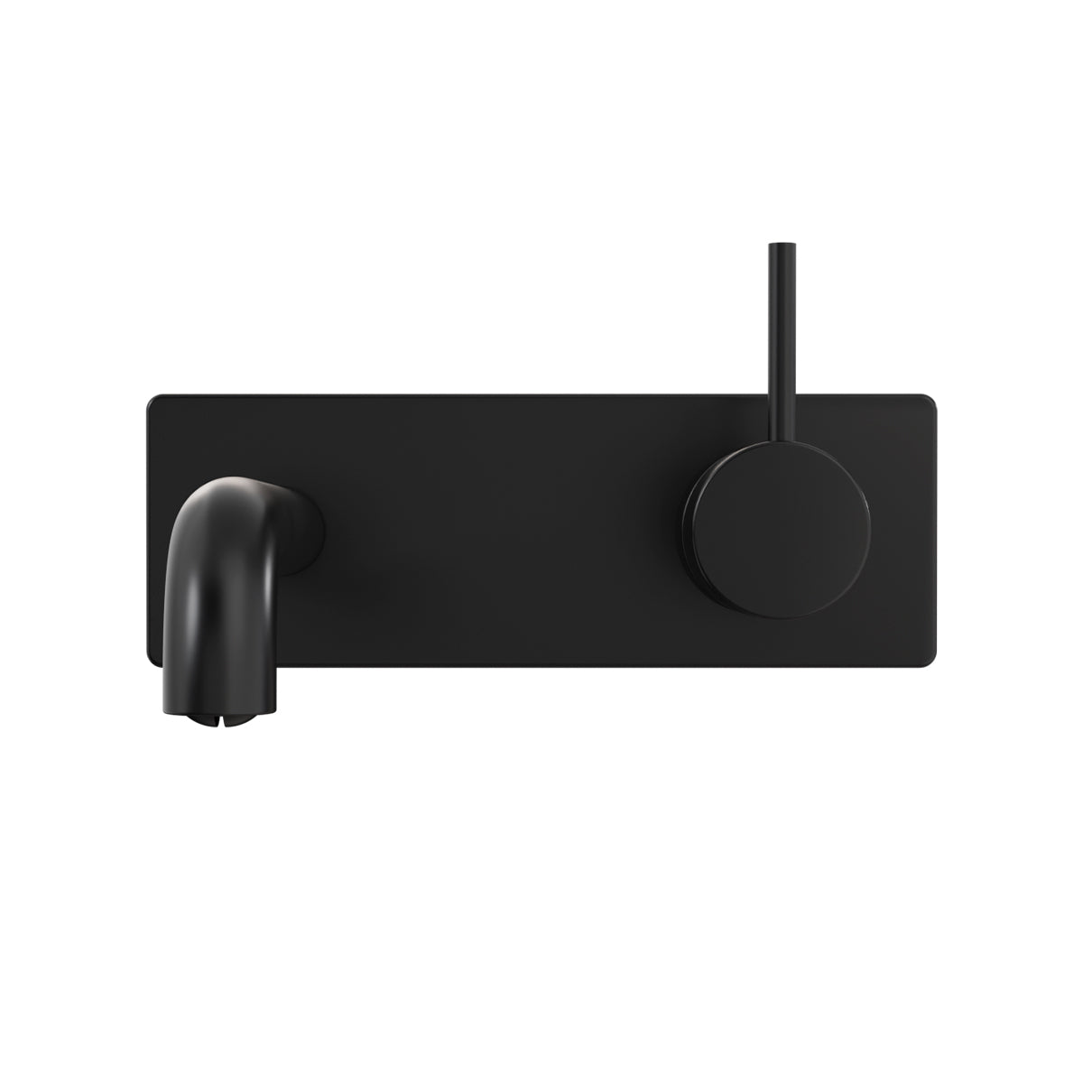 MECCA WALL BASIN/BATH MIXER HANDLE UP 160MM MATTE BLACK