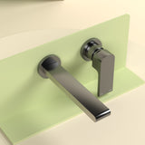 Bianca Wall Basin/Bath Mixer Separate Back Plate 187mm Gun Metal