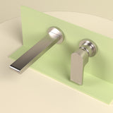 Bianca Wall Basin/Bath Mixer Separate Back Plate 230mm Brushed Nickel