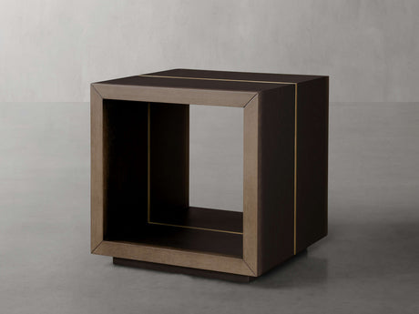 Mihaela Solid Wood End Table Square Accent Sofa Side Table
