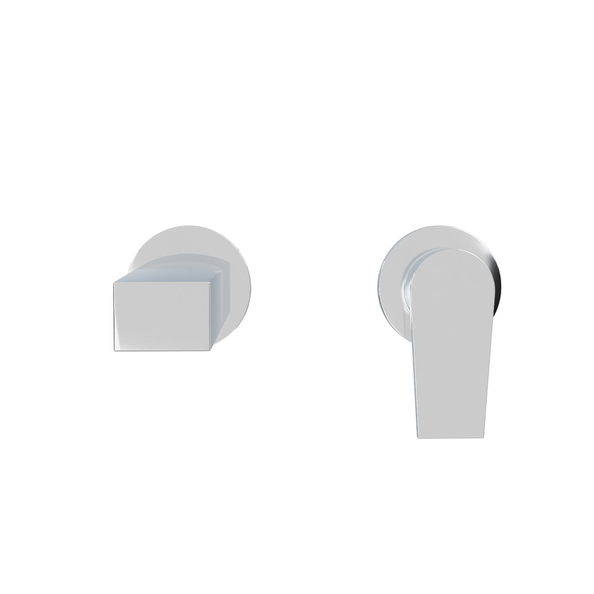 Taut Wall Mount Basin Mixer - Polished Chrome