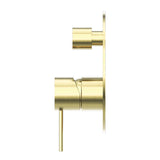 Mecca Shower Mixer With Divertor Brushed Gold