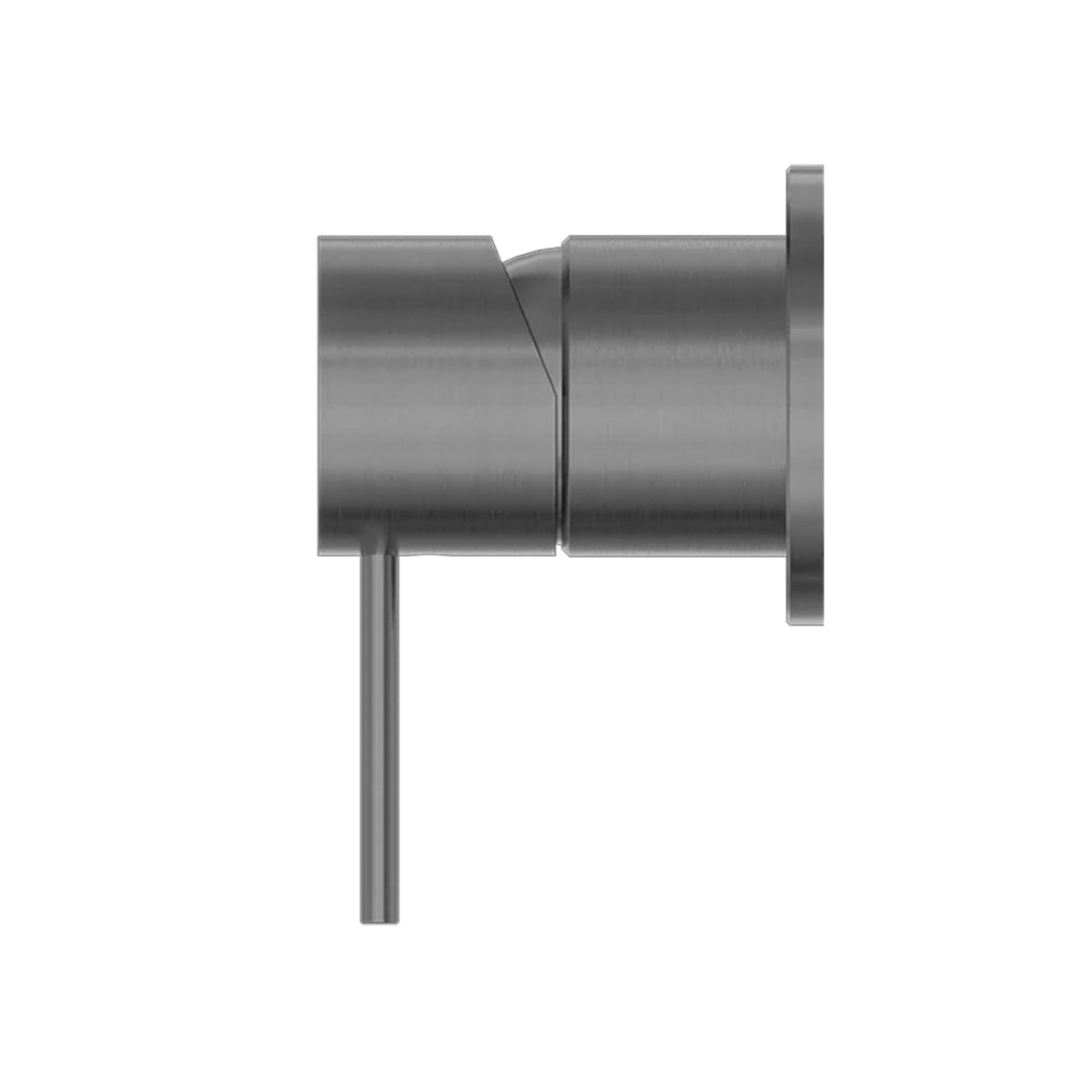 MECCA SHOWER MIXER 60MM PLATE GUN METAL