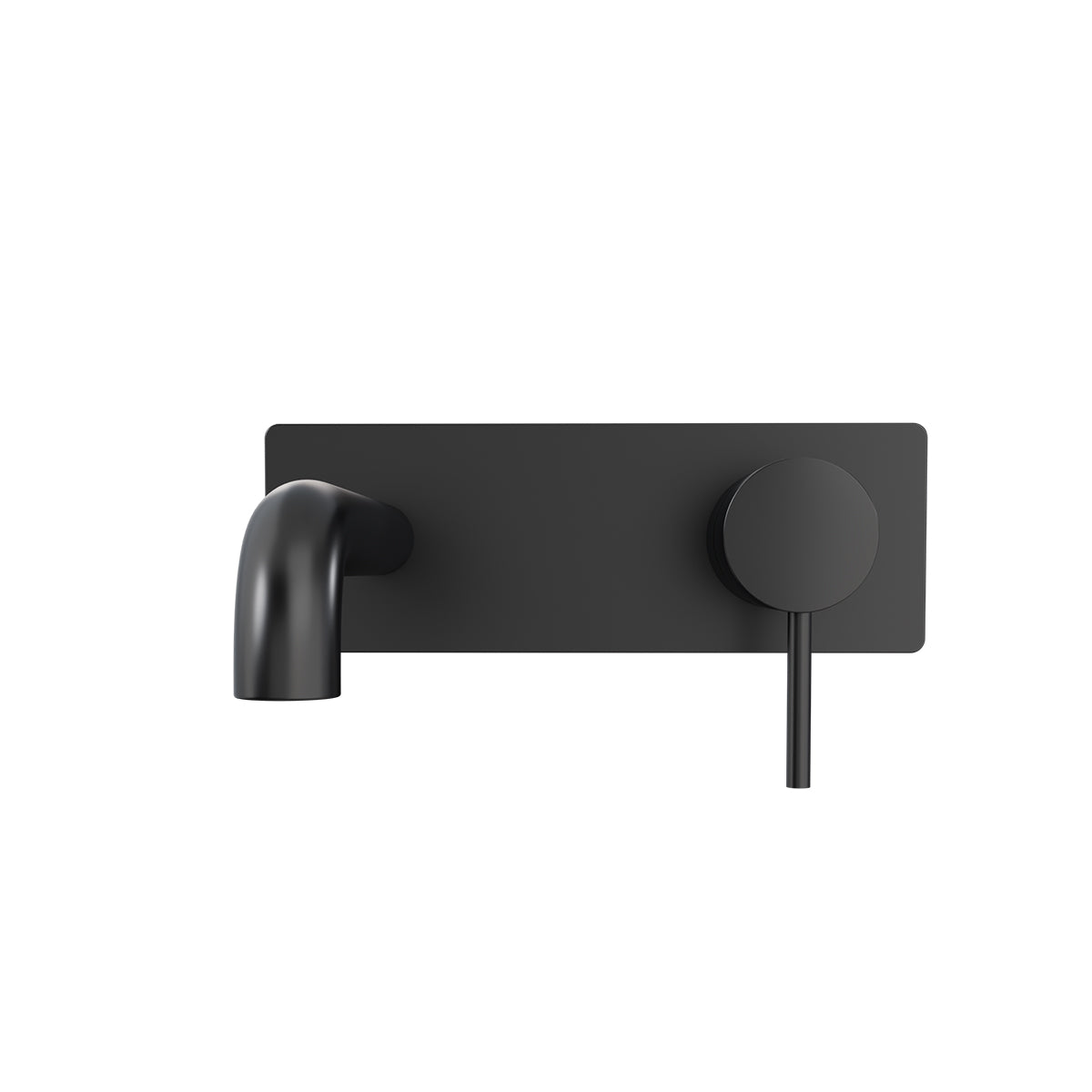 Mecca Wall Basin/Bath Mixer 160mm Matte Black