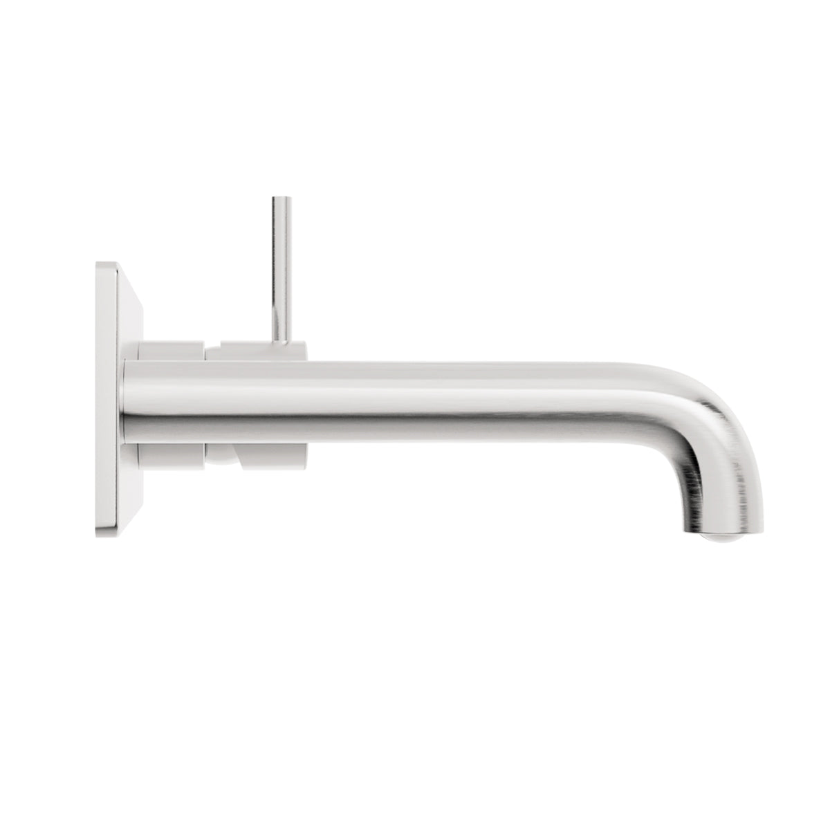 MECCA WALL BASIN/BATH MIXER HANDLE UP 160MM BRUSHED NICKEL