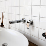 Taut Wall Mount Basin Mixer - Polished Chrome