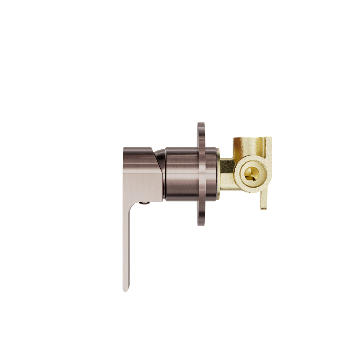 BIANCA SHOWER MIXER 80MM PLATE BRUSHED BRONZE