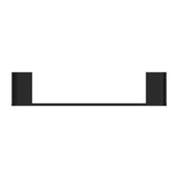 Bianca Hand Towel Rail Matte Black