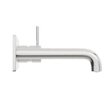 MECCA WALL BASIN/BATH MIXER HANDLE UP 120MM BRUSHED NICKEL