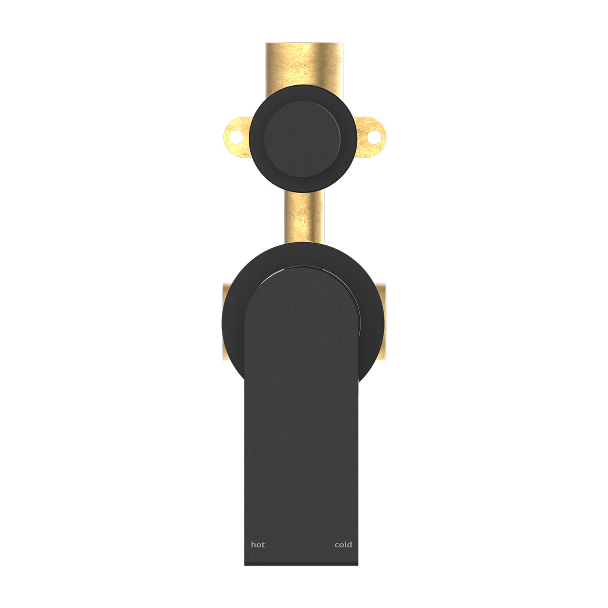 Bianca Shower Mixer With Divertor Separate Plate Matte Black