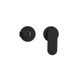 Ecco Wall Basin/Bath Mixer Separate Back Plate Matte Black