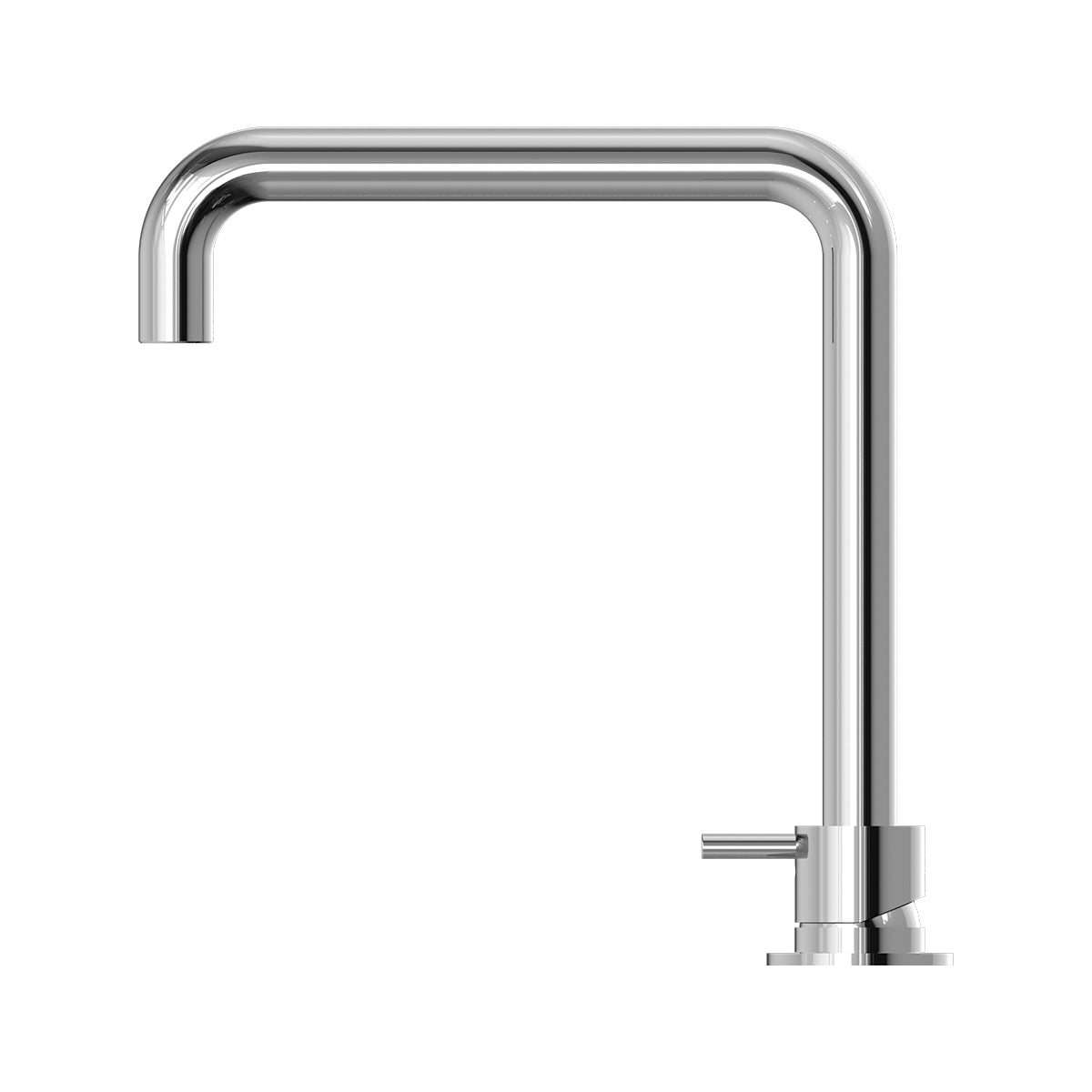 Mecca Hob Basin Mixer Square Swivel Spout Chrome