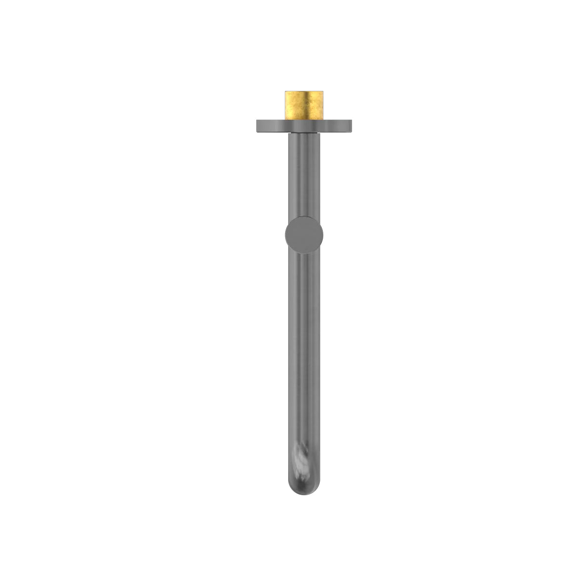 MECCA WALL MOUNTED SWIVEL BATH SPOUT ONLY 225MM GUN METAL