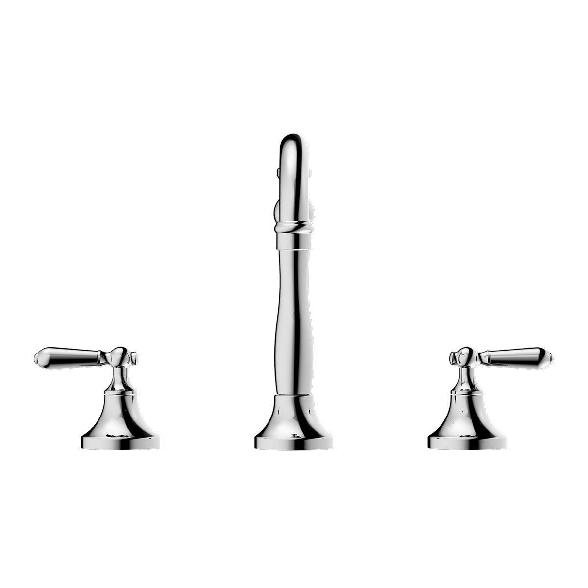 York Basin Set With Metal Lever Chrome