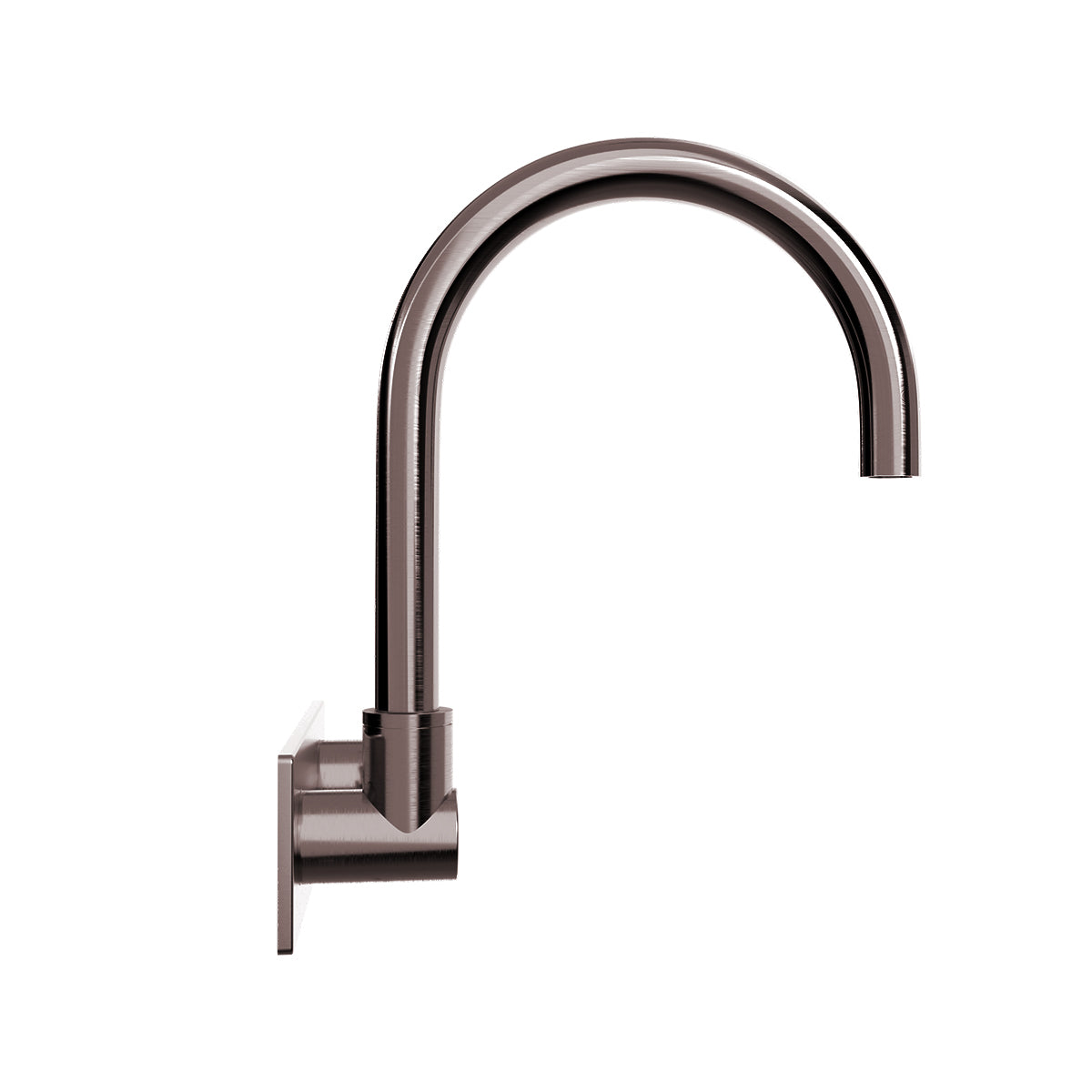 Mecca Wall Basin/Bath Mixer Swivel Spout Handle Up Brushed Bronze