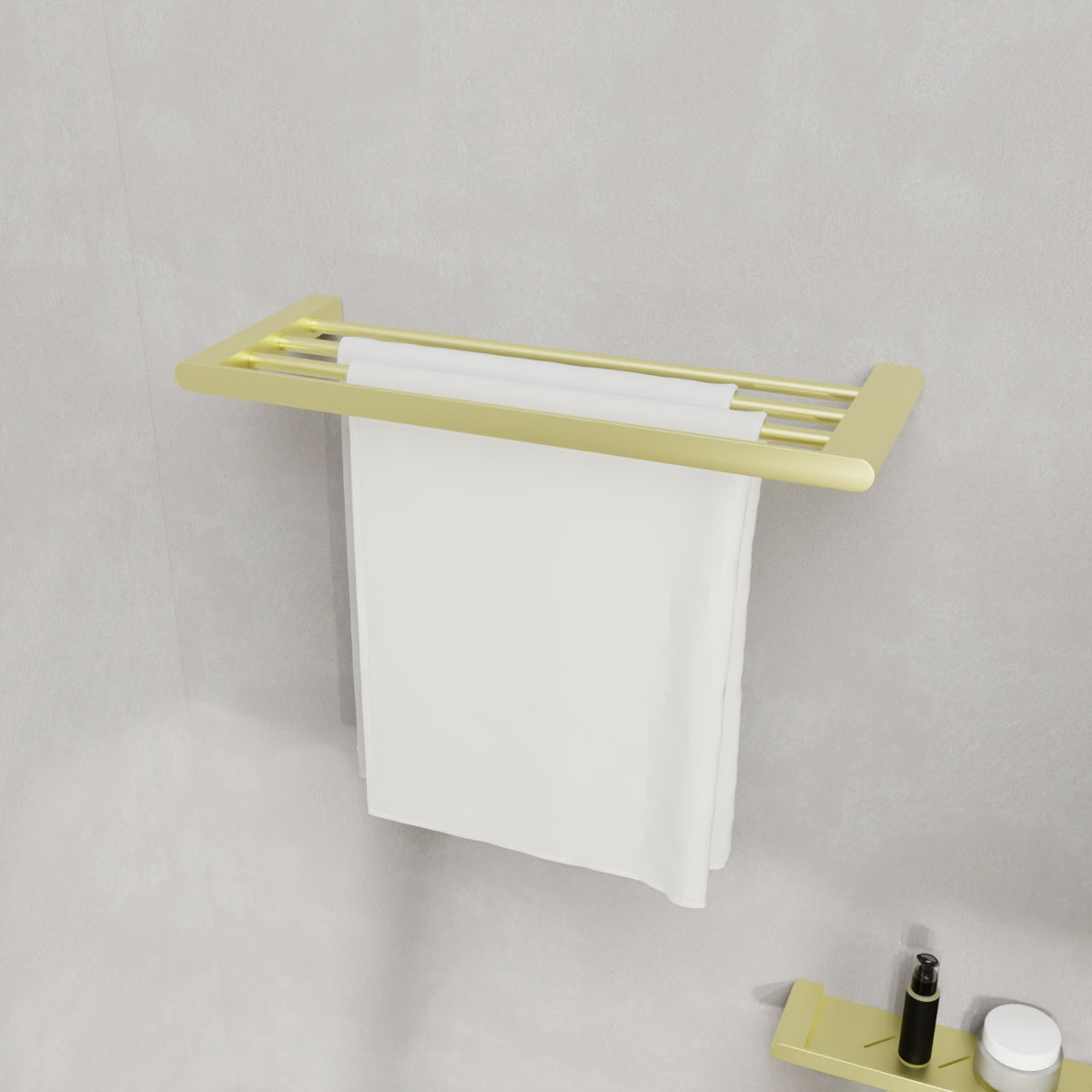 Bianca Towel Rack Brushed Gold