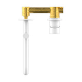 Mecca Wall Basin/Bath Mixer Swivel Spout 225mm Matte White