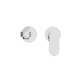 Ecco Wall Basin/Bath Mixer Separate Back Plate Chrome