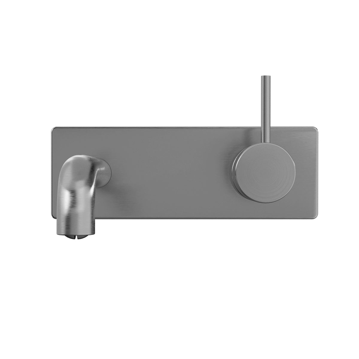 MECCA WALL BASIN/BATH MIXER HANDLE UP 160MM GUN METAL