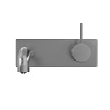 MECCA WALL BASIN/BATH MIXER HANDLE UP 160MM GUN METAL