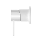 MECCA SHOWER MIXER 60MM PLATE MATTE WHITE