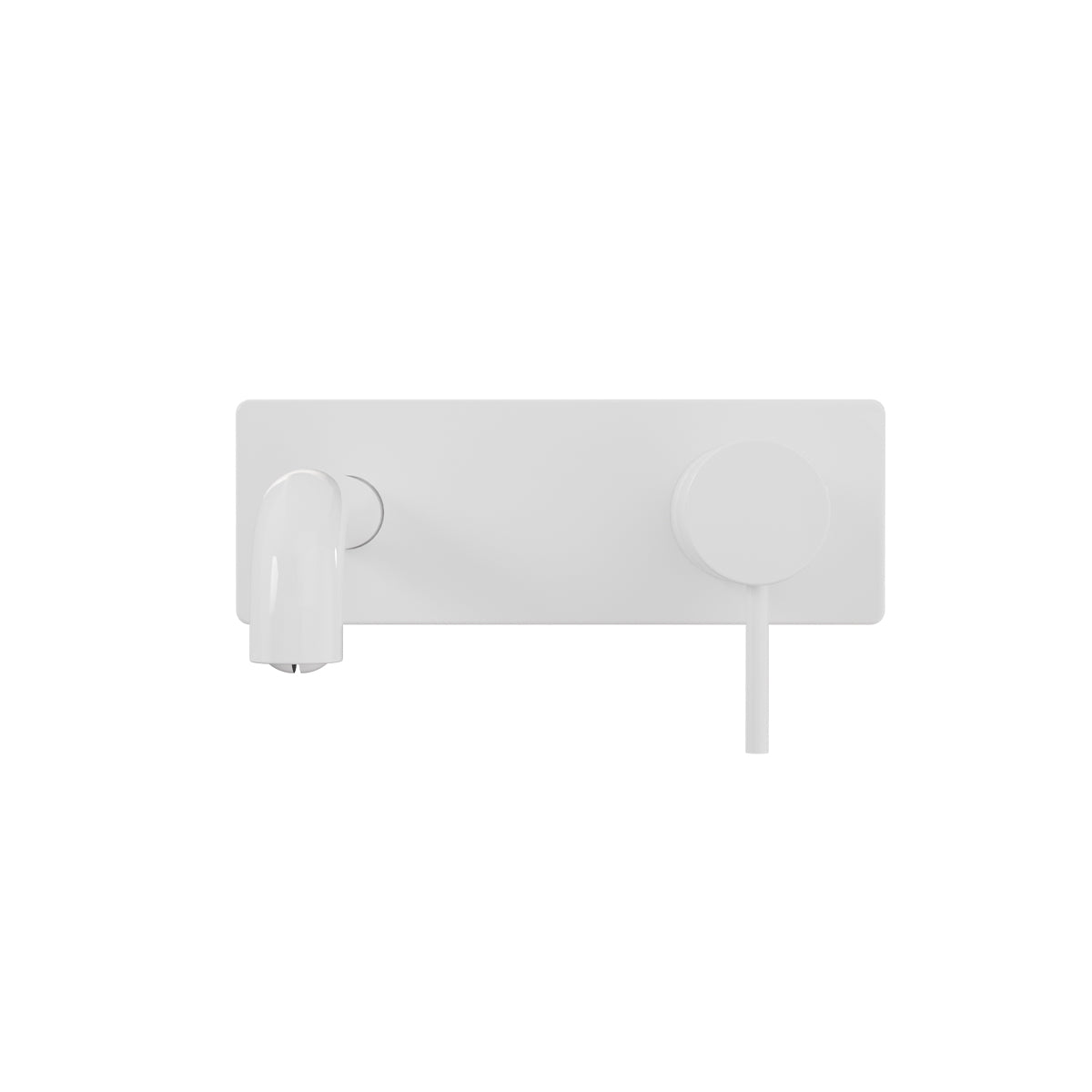 MECCA WALL BASIN/BATH MIXER 260MM MATTE WHITE
