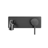Mecca Wall Basin/Bath Mixer 120mm Matte Black