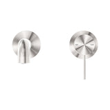 Mecca Wall Basin/Bath Mixer Separate Back Plate 230mm Brushed Nickel