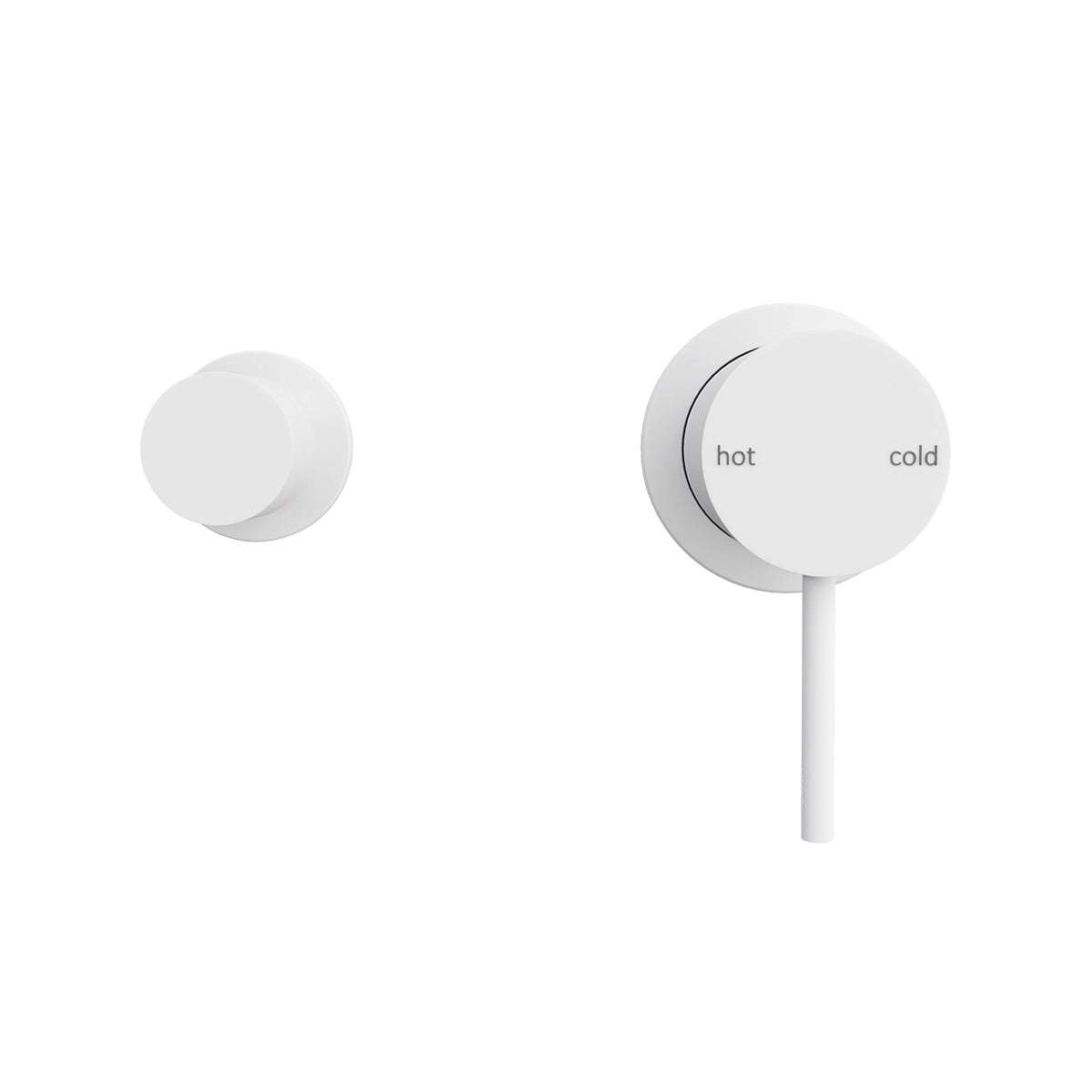 Mecca Shower Mixer With Horizontal 2 Way Divertor Matte White
