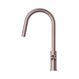 Mecca Pull Out Sink Mixer With Vegie Spray Function Brushed Bronze