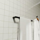 Bianca 240v Single Heated Towel Rail Matte Black
