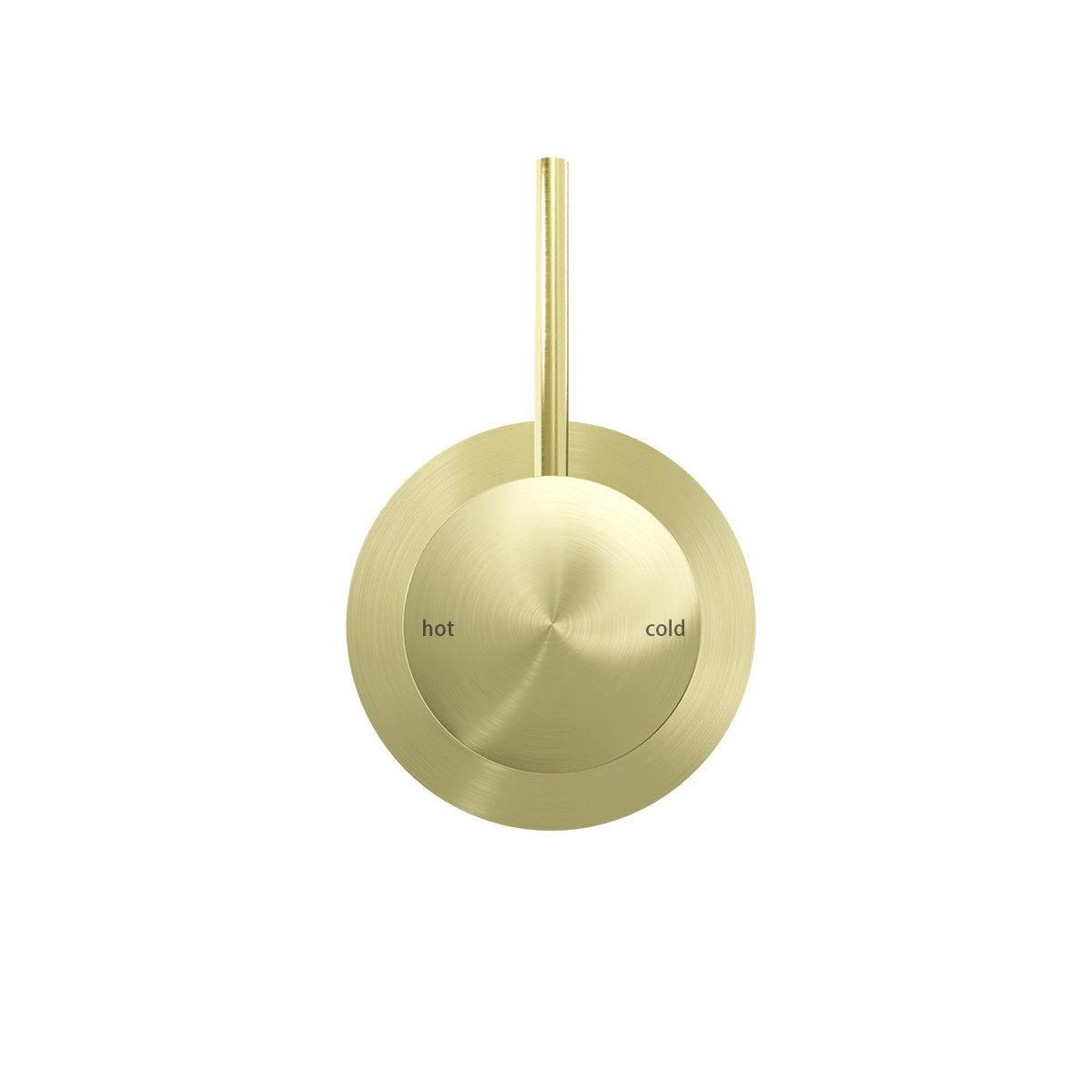 MECCA SHOWER MIXER 60MM HANDLE UP PLATE BRUSHED GOLD