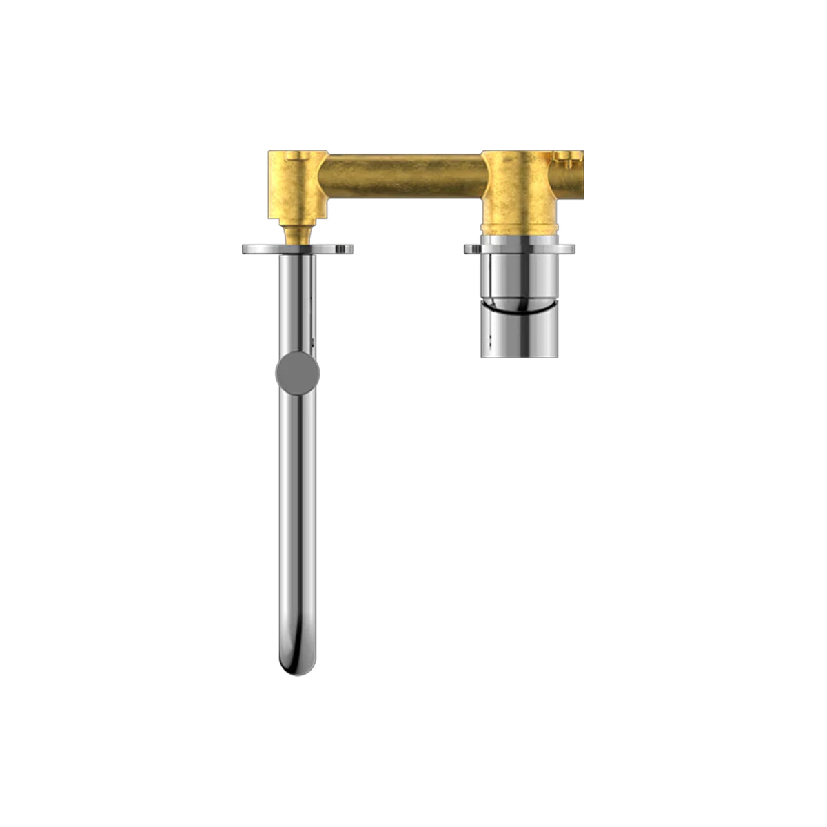 Mecca Wall Basin/Bath Mixer Swivel Spout 225mm Chrome