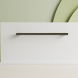 BIANCA 240V SINGLE HEATED TOWEL RAIL GUN METAL