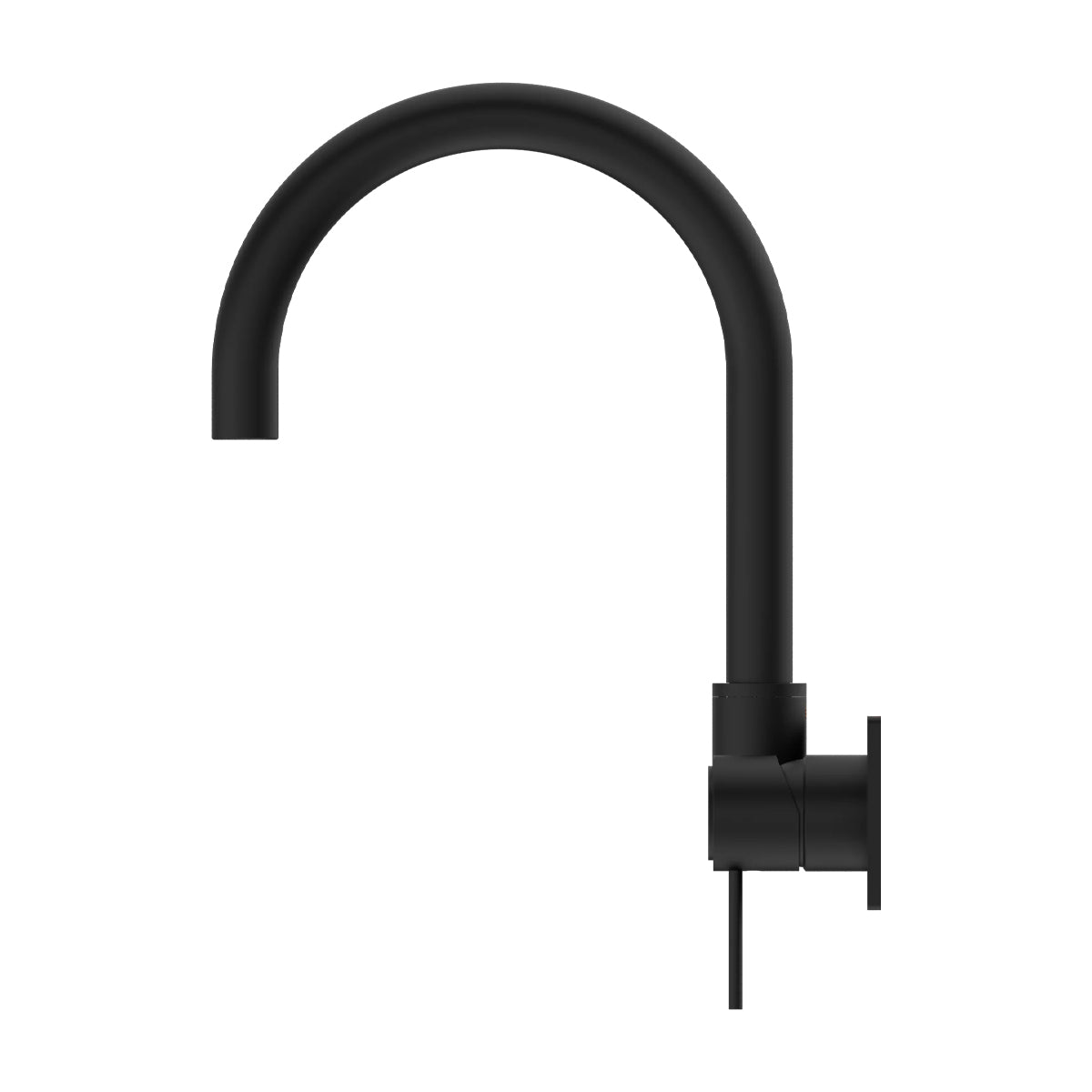 Mecca Wall Basin/Bath Mixer Swivel Spout Matte Black