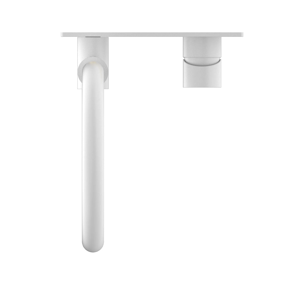 Mecca Wall Basin/Bath Mixer Swivel Spout Matte White