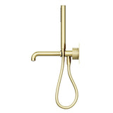 Opal Progressive Shower System With Spout 230mm Brushed Gold