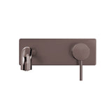Mecca Wall Basin/Bath Mixer 185mm Brushed Bronze
