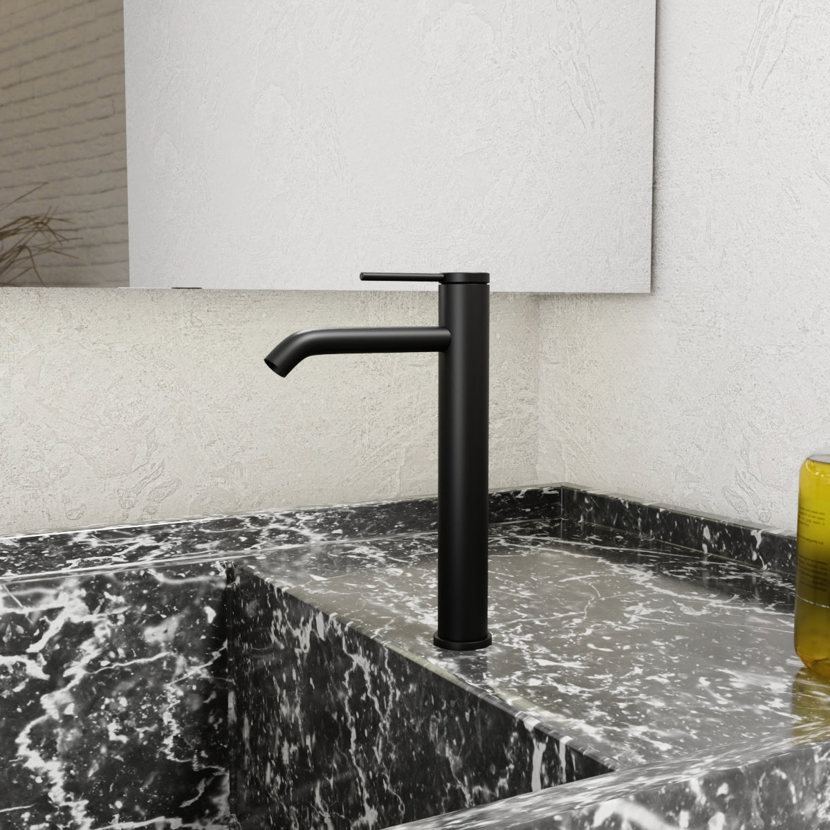 Components Super Tall Single Lever Basin Mixer- Matte Black