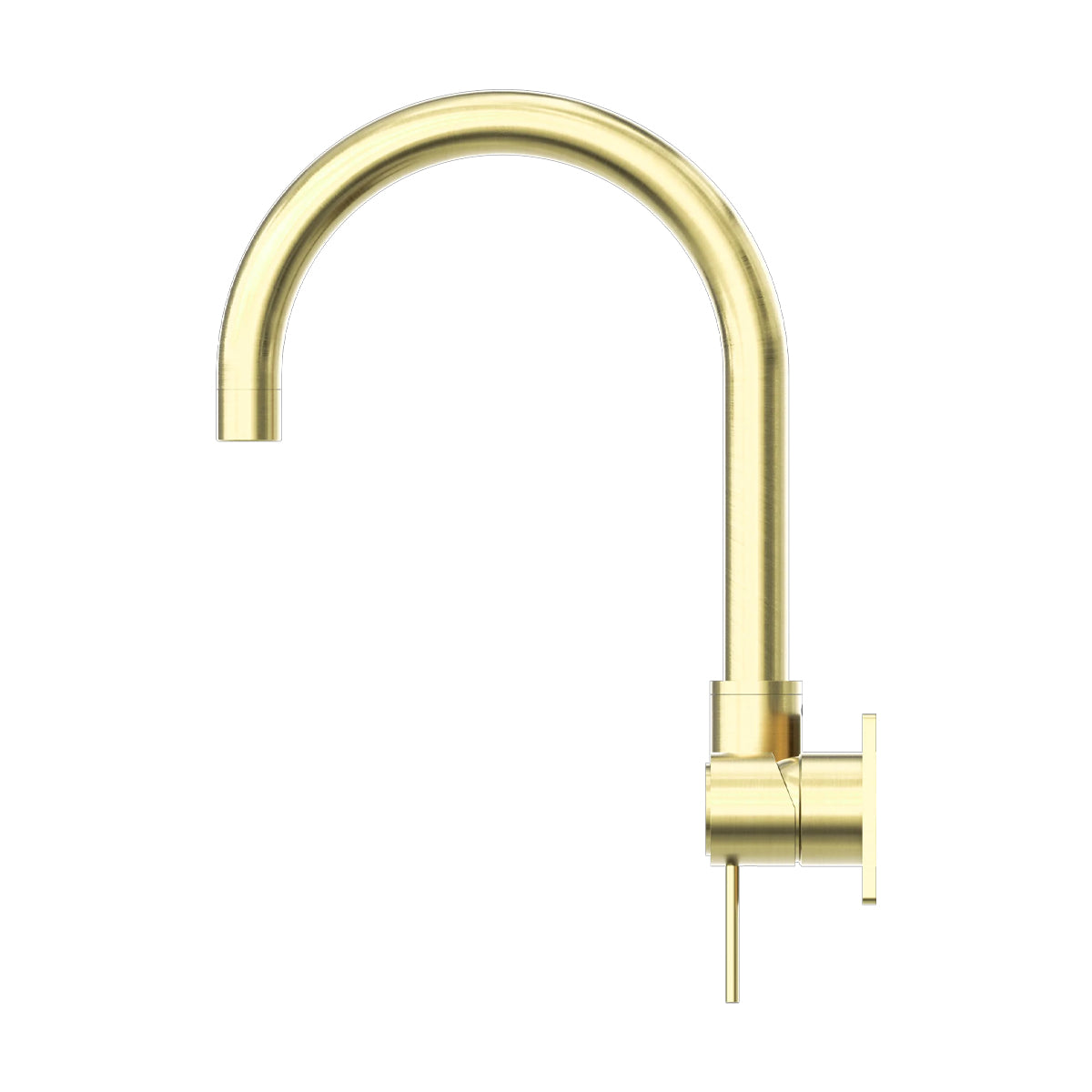 MECCA WALL BASIN/BATH MIXER SWIVEL SPOUT BRUSHED GOLD