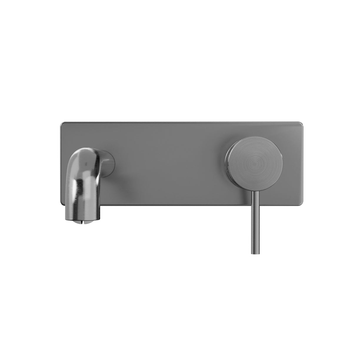 Mecca Wall Basin/Bath Mixer 185mm Gun Metal