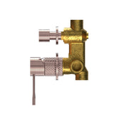 Opal Shower Mixer With Divertor Separate Plate Brushed Bronze
