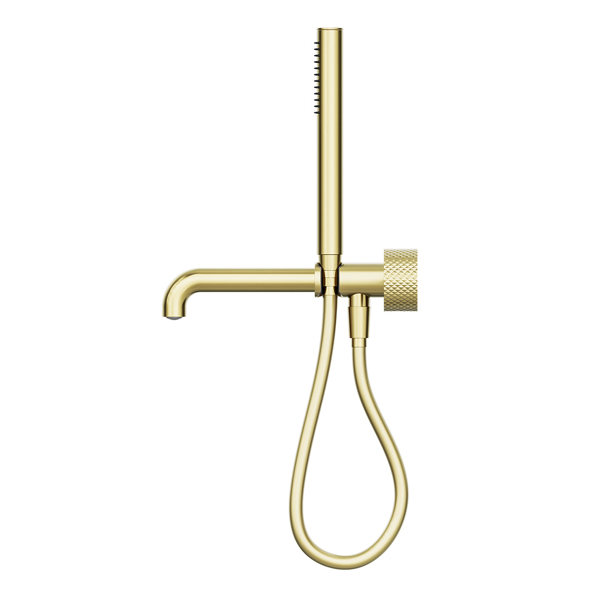 Opal Progressive Shower System Separate Plate With Spout 250mm Brushed Gold