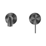 Mecca Wall Basin/Bath Mixer Separate Back Plate 185mm Gun Metal