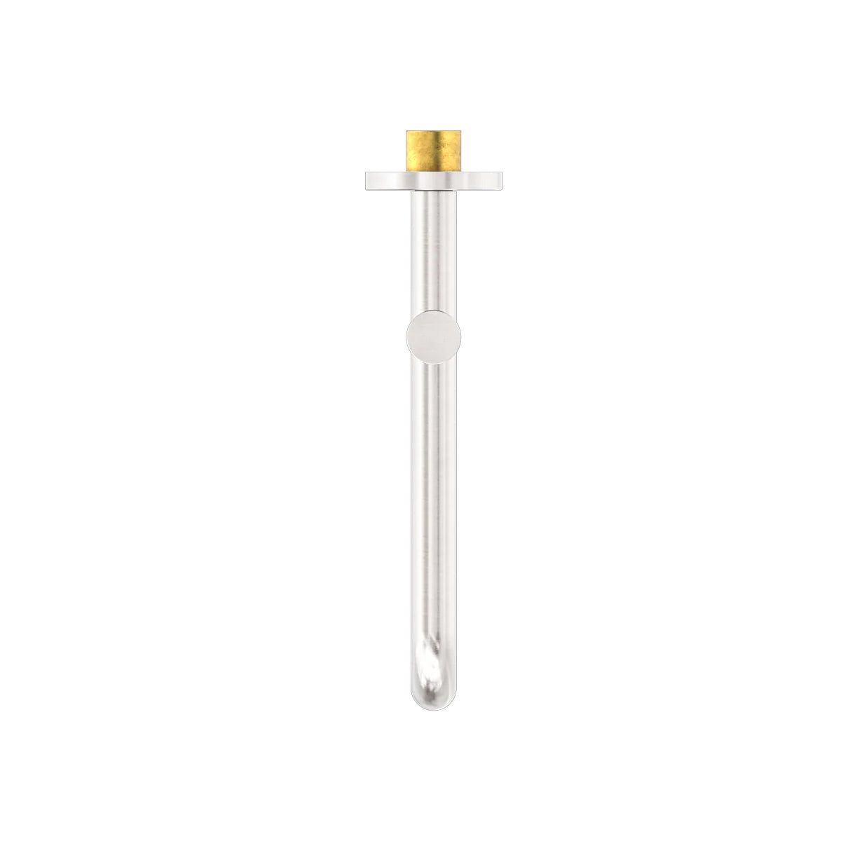 MECCA WALL MOUNTED SWIVEL BATH SPOUT ONLY 225MM BRUSHED NICKEL