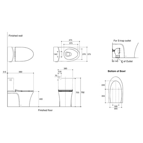 Veil Back to Wall Toilet