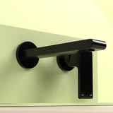 Bianca Wall Basin/Bath Mixer Separate Back Plate 187mm Matte Black